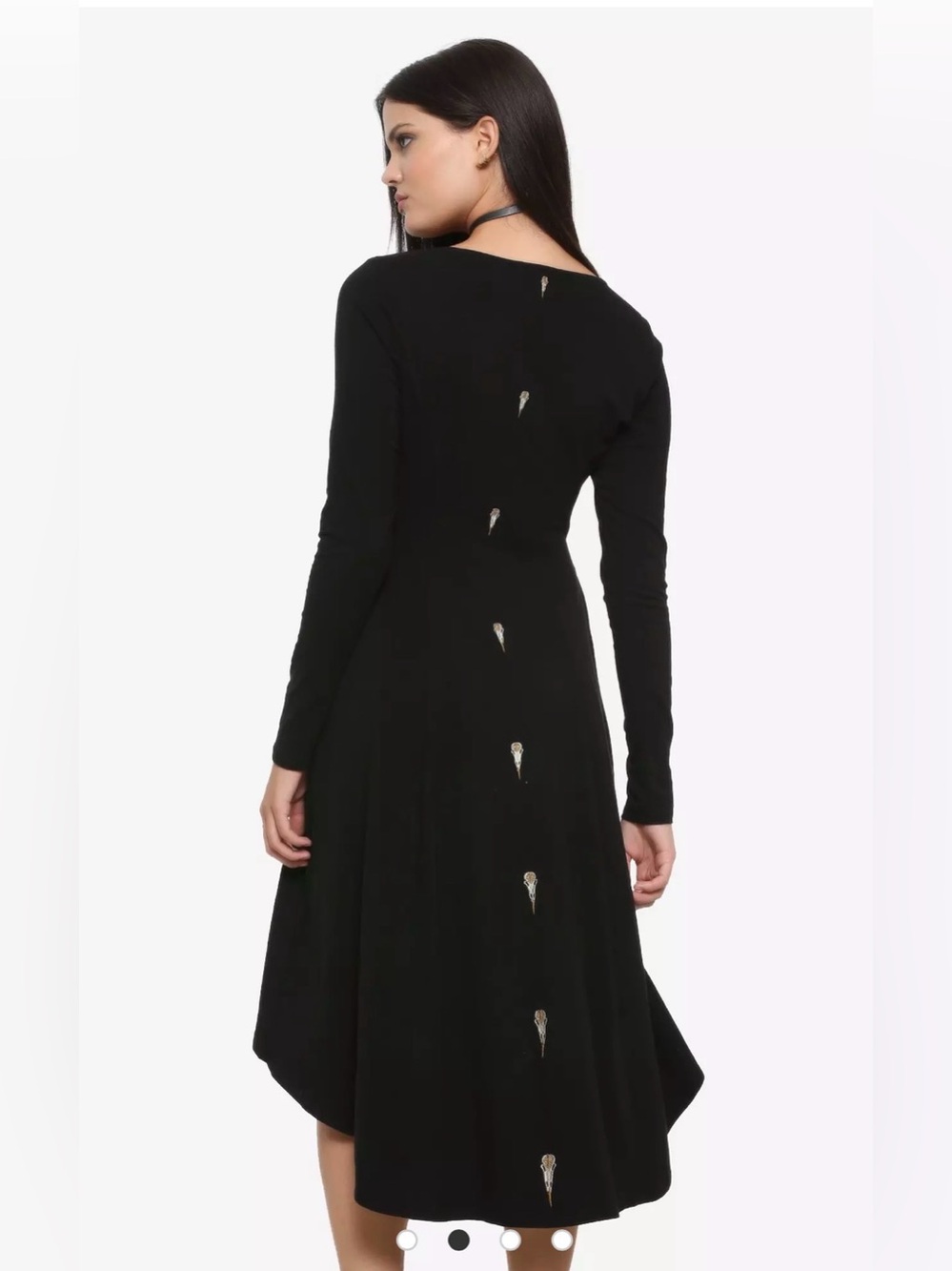 Disney Her Universe Maleficent Dress Black Bird Skulls Halloween Cosplay Sz XL